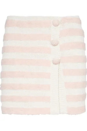 Balmain Kjol, Dam, 2Xs, Nylon, Randig omlottkjol