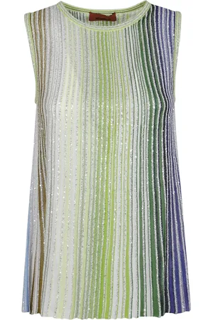Missoni Topp, Dam, XS, Grön Topplagg för Kvinnor