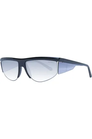 Guess Accessoarer, unisex, ONE Size, Svarta sport solglasögon med spegelglas