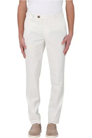 Brunello Cucinelli Byxor, Herr, S, Beige Slim Fit Chinos
