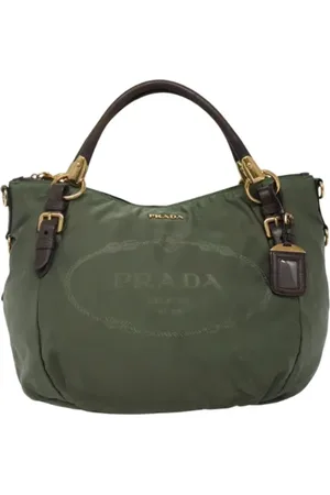 Prada Pre-owned, Dam, ONE Size, Nylon, Pre-owned Nylon handvskor