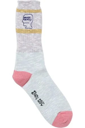 Brain Dead Underkläder, Herr, ONE Size, Blå Herr Logo Strumpor