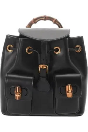 Gucci Pre-owned, Dam, ONE Size, Bambu, Pre-owned Laeder gucci-vskor
