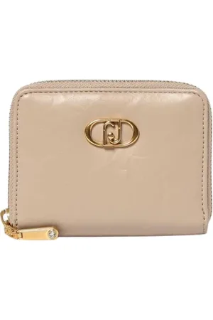 Liu Jo Accessoarer, Dam, ONE Size, Stilren Sand Plånbok med Fack