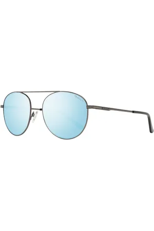 GANT Accessoarer, Herr, ONE Size, Gunmetal Oval Mirrored Solglasögon Herr