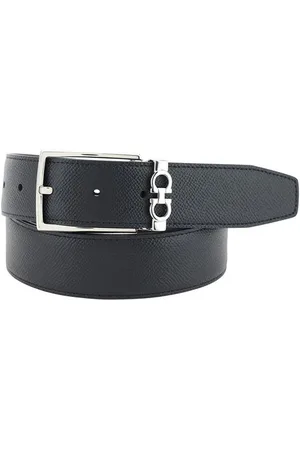 Salvatore Ferragamo Accessoarer, Herr, 105 CM, Läder, Vändbart läderbälte med Gancini-logotyp