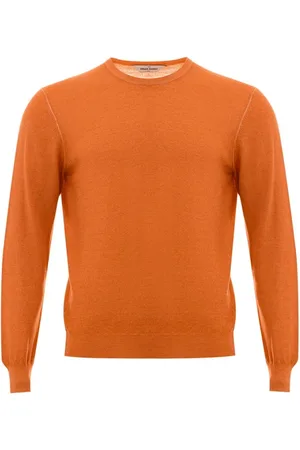 Gran Sasso Stickade tröjor & koftor, Herr, L, Ull Crew-Neck Sweater