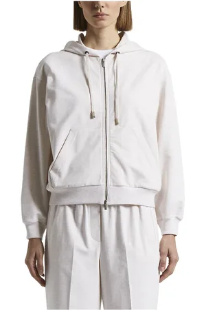 PESERICO SIGN Sweatshirts & Hoodies, Dam, XS, Bomull, Sweatshirt i mjuk stretchig bomull