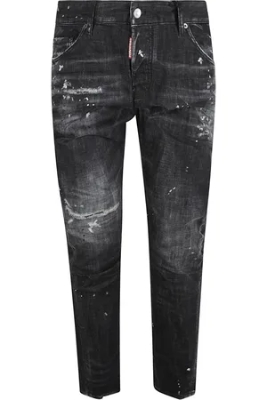 Dsquared2 Jeans, Herr, M, Bomull, Svart Twist Jeans