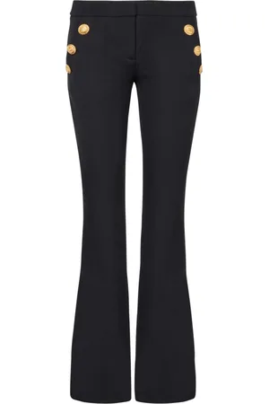 Balmain Byxor, Dam, S, Utsvängda byxor med knappar
