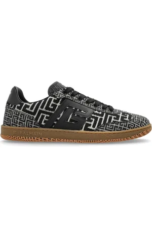 Balmain Skor, Herr, 44 EU, Läder, Svan sneakers