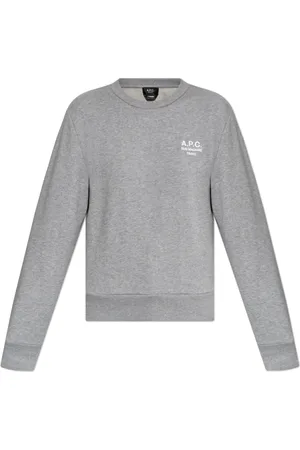 A.P.C. Sweatshirts & Hoodies, Dam, XS, Bomull, Sweatshirt med broderad logotyp