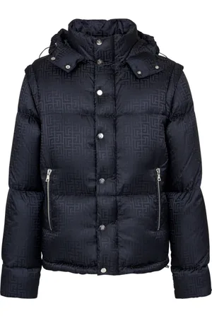 Balmain Jacka, Herr, XL, Nylon, Jacquard monogram dunjacka