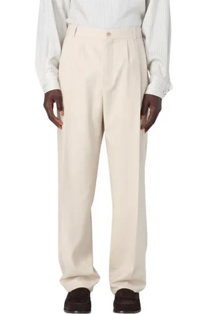 Saint Laurent Byxor, Herr, S, Vita Veckade Byxor