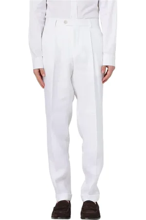 HUGO BOSS Byxor, Herr, M, Linne, Klassiska Linnebyxor Stiligt Val