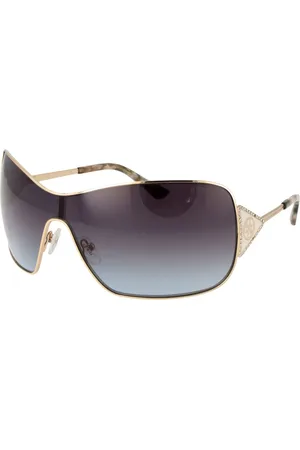 Guess Accessoarer, Dam, ONE Size, Guld Kvinnor Mono Linssolglasögon