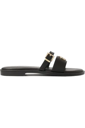Kazar Skor, Dam, 36 EU, Läder, Svarta flip-flops med två remmar