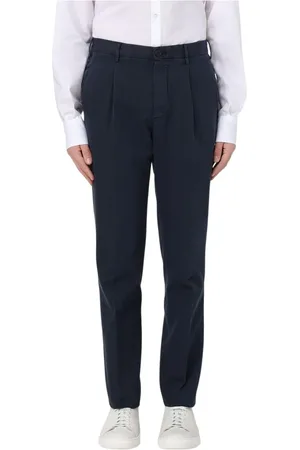 Incotex Byxor, Herr, 3Xl, Bomull, Beige Veckade Bomullsbyxor