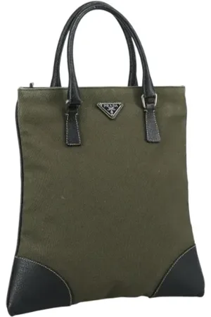 Prada Pre-owned, Dam, ONE Size, Pre-owned handväska i canvas