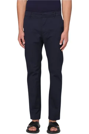BARENA Byxor, Herr, L, Bomull, Marinblå Straight Fit Chinos Byxor