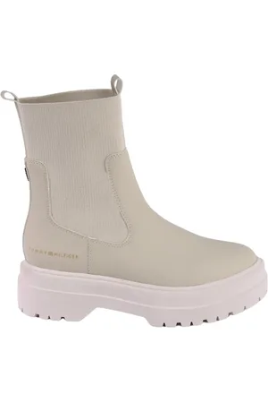 Tommy Hilfiger Skor, Dam, 38 EU, Polyester, Stilren Ankelboot