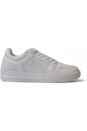 EA7 Skor, Herr, 44 2/3 EU, Polyester, Vit Polyester Sneaker Stiligt Komfort