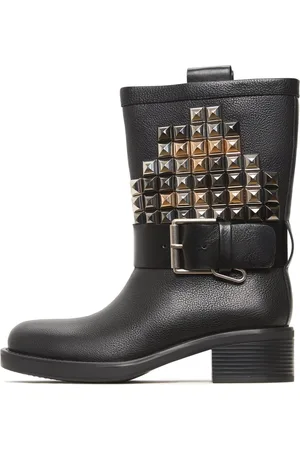 CESARE GASPARI Skor, Dam, 38 EU, Läder, Studded Ankelboots Joan - Svart