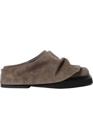 The Attico Skor, Dam, 37 EU, Mocka, Beige Mocka Mules Sandaler