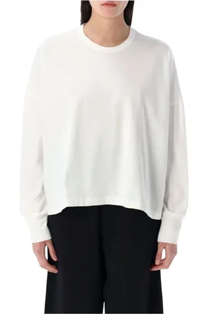 STUDIO NICHOLSON Topp, Dam, S, Vit Minimalistisk Crew Neck T-shirt