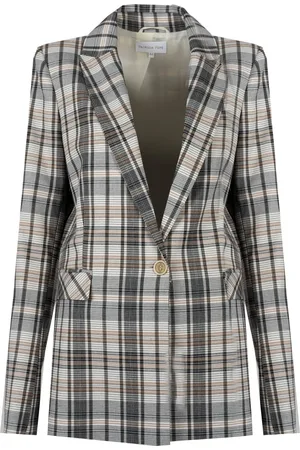 Patrizia Pepe Jacka, Dam, L, Figursydd Rutig Blazer