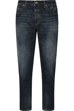 Dondup Jeans, Herr, W31, Mörkblå Jeans med Låg Midja