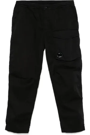 C.P. Company Byxor, Herr, XL, Svarta Cargo Byxor Höjer Stil