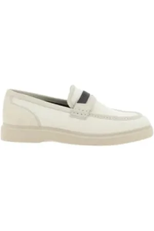 Brunello Cucinelli Skor, Dam, 41 EU, Läder, Lädermockasinloafers med pärlor