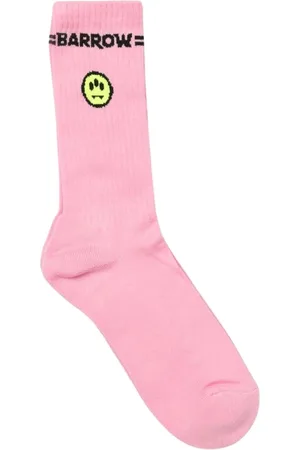 BARROW Underkläder, Herr, ONE Size, Bomull, Smiley Face Rosa Strumpor