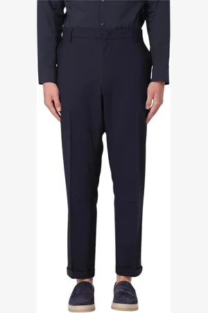 Dondup Byxor, Herr, W32, Klassiska Blå Casual Stil Byxor