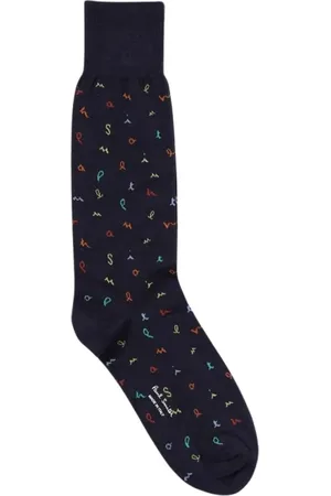 Paul Smith Underkläder, Herr, ONE Size, Multifärgade Script Crew Strumpor