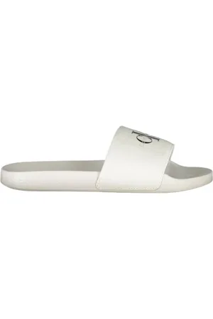 Calvin Klein Skor, Dam, 38 EU, Elegant Logo-Print Sliders
