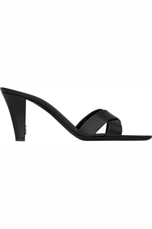 Saint Laurent Skor, Dam, 38 EU, Läder, Stiliga Lädermules för Kvinnor