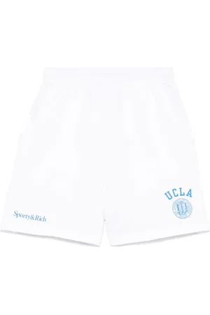 Sporty & Rich Shorts, Dam, L, Vita sportiga stilsneakers