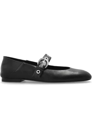 Stuart Weitzman Skor, Dam, 37 1/2 EU, Läder, Ballerina Flats Mary Jane
