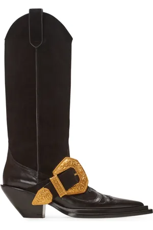 Balmain Skor, Dam, 40 EU, Läder, Dan Western mockaläderstövlar