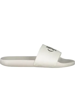 Calvin Klein Skor, Herr, 42 EU, Polyester, Sandaler med Djärv Print