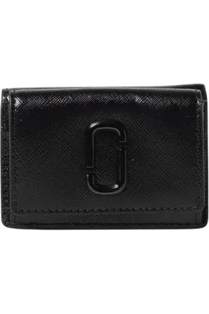 Marc Jacobs Accessoarer, Dam, ONE Size, Läder, Svart Mini Plånbok Kompakt Design