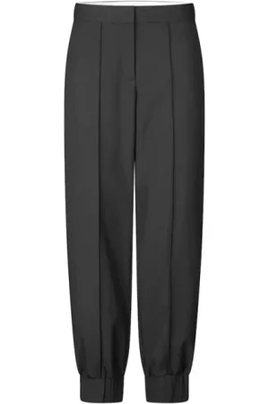 Samsøe Samsøe Byxor, Dam, XS, Polyester, Högmidjade raka vida byxor