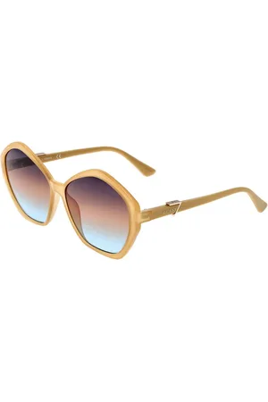 Guess Accessoarer, Dam, ONE Size, Bruna Kvinnor Solglasögon Kvadratisk Helram