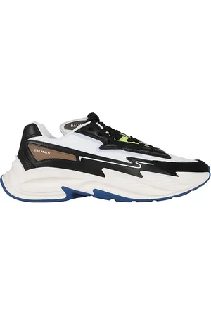 Balmain Skor, Herr, 41 EU, Läder, B-Dr4G0N Panelled Sneakers
