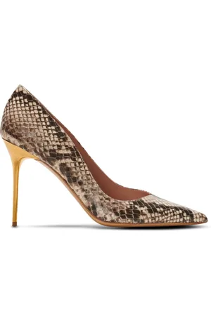 Balmain Skor, Dam, 36 EU, Läder, Ruby Python-Präglade Läderpumps