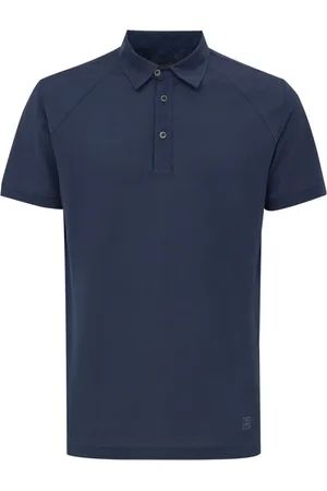 corneliani Topp, Herr, L, Bomull, Navy Polo Shirt Classic Collar