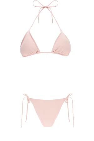 MC2 SAINT BARTH Badkläder, Dam, XS, Rosa Triangelbikini med Självknut