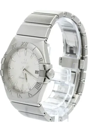 Omega Pre-owned, Herr, ONE Size, Pre-owned Rostfritt stal klockor